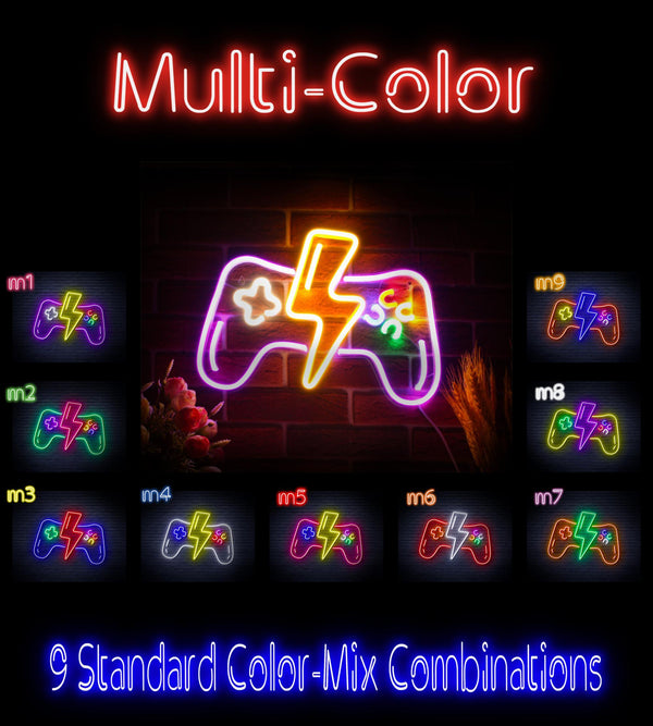 ADVPRO Gamepad Ultra-Bright LED Neon Sign fnu0299 - Multi-Color