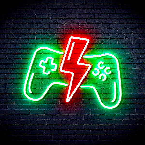 ADVPRO Gamepad Ultra-Bright LED Neon Sign fnu0299 - Green & Red
