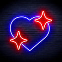 ADVPRO Heart with Stars Ultra-Bright LED Neon Sign fnu0300 - Blue & Red