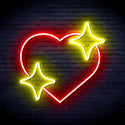 ADVPRO Heart with Stars Ultra-Bright LED Neon Sign fnu0300 - Red & Yellow