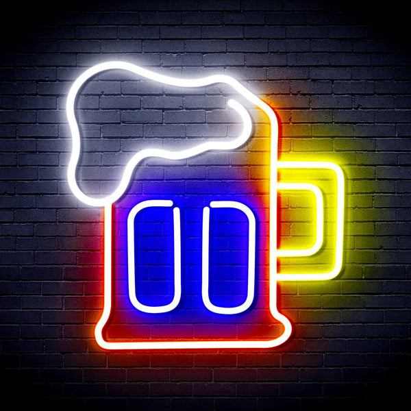 ADVPRO Beer Mug Ultra-Bright LED Neon Sign fnu0301 - Multi-Color 1