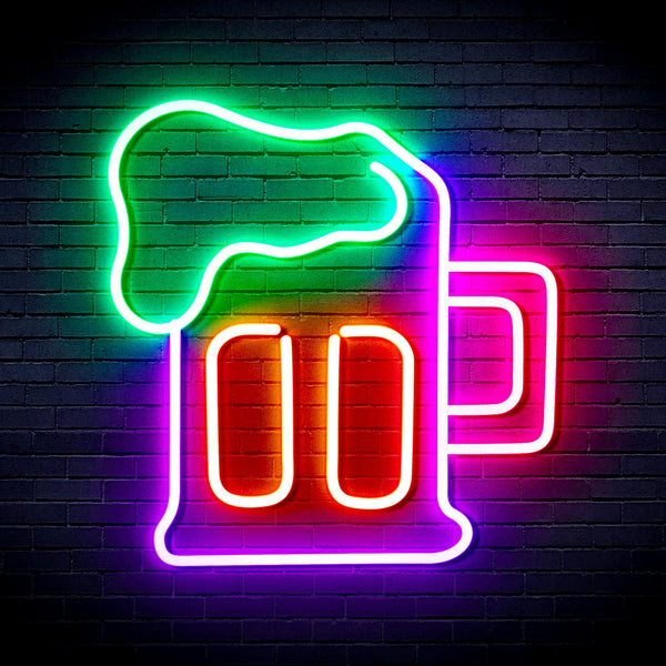 ADVPRO Beer Mug Ultra-Bright LED Neon Sign fnu0301 - Multi-Color 2