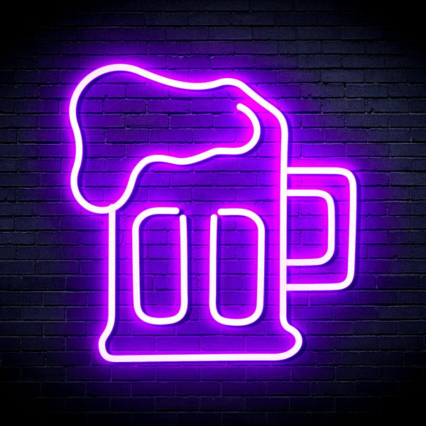 ADVPRO Beer Mug Ultra-Bright LED Neon Sign fnu0301 - Purple
