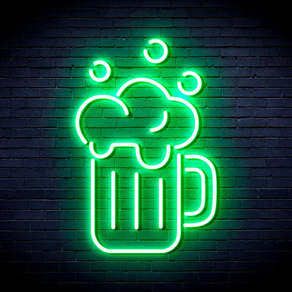 ADVPRO Beer Mug Ultra-Bright LED Neon Sign fnu0302 - Golden Yellow