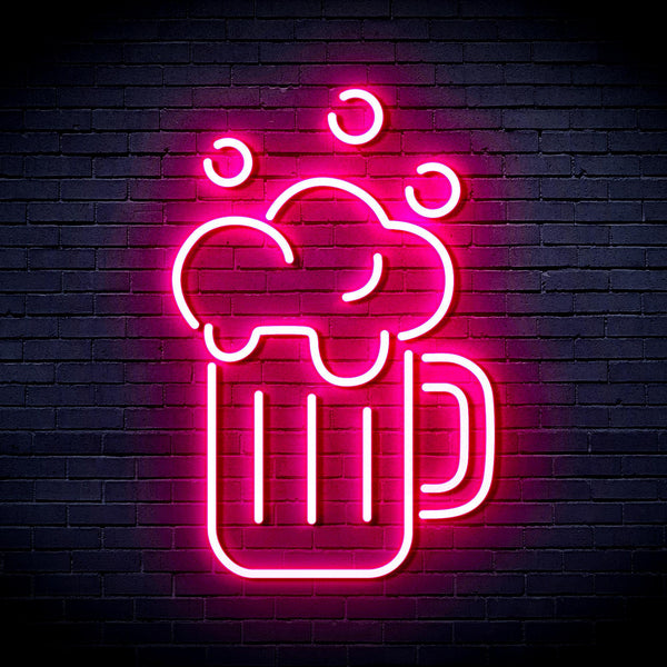 ADVPRO Beer Mug Ultra-Bright LED Neon Sign fnu0302 - Pink