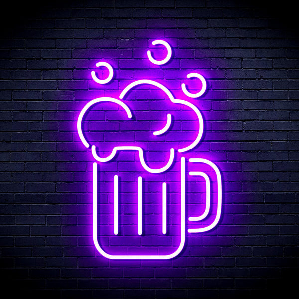 ADVPRO Beer Mug Ultra-Bright LED Neon Sign fnu0302 - Purple