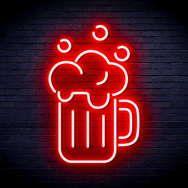 ADVPRO Beer Mug Ultra-Bright LED Neon Sign fnu0302 - Red