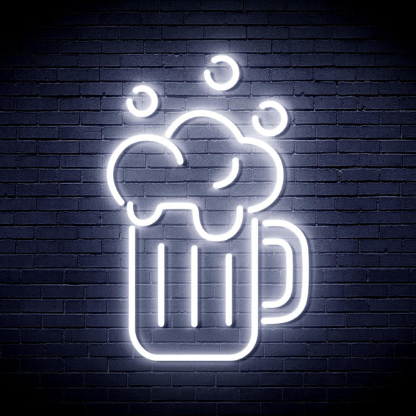 ADVPRO Beer Mug Ultra-Bright LED Neon Sign fnu0302 - White