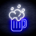 ADVPRO Beer Mug Ultra-Bright LED Neon Sign fnu0302 - White & Blue