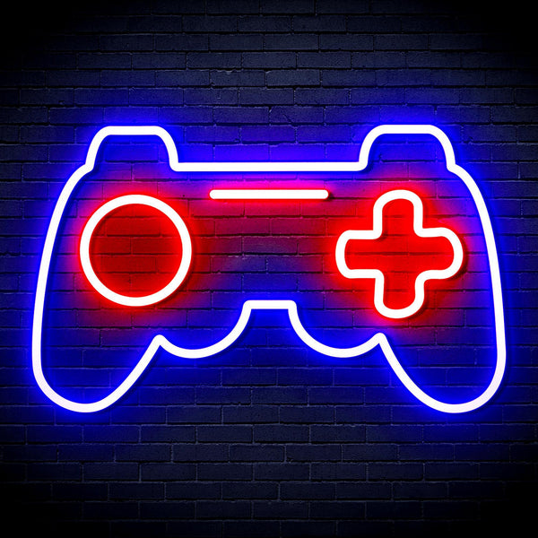 ADVPRO Game Pad Ultra-Bright LED Neon Sign fnu0308 - Blue & Red
