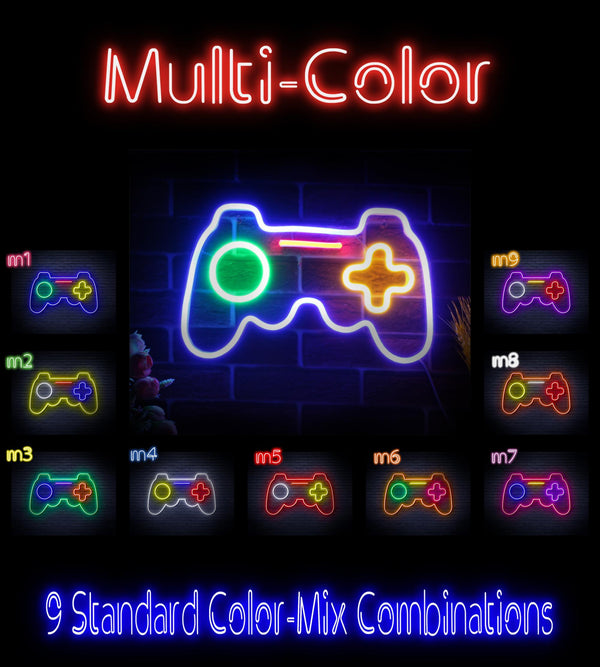 ADVPRO Game Pad Ultra-Bright LED Neon Sign fnu0308 - Multi-Color