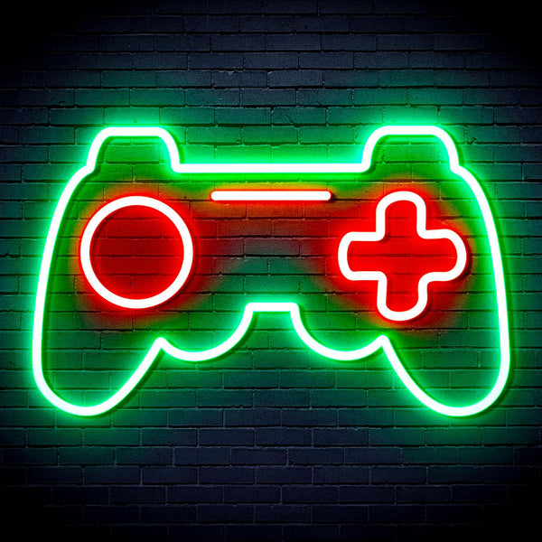 ADVPRO Game Pad Ultra-Bright LED Neon Sign fnu0308 - Green & Red