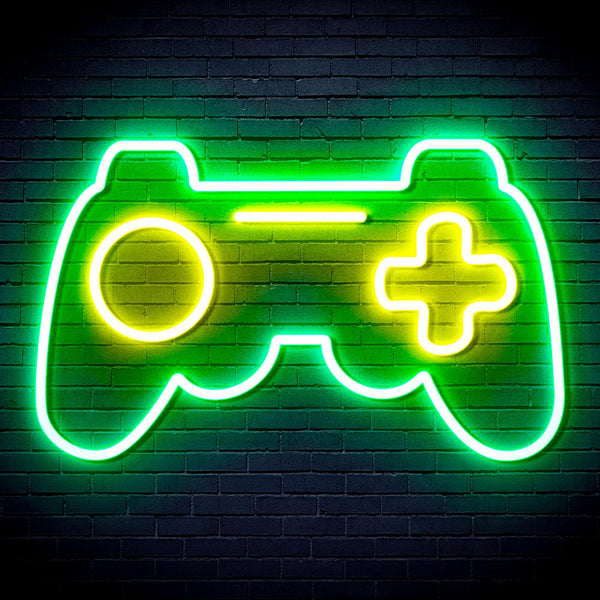 ADVPRO Game Pad Ultra-Bright LED Neon Sign fnu0308 - Green & Yellow
