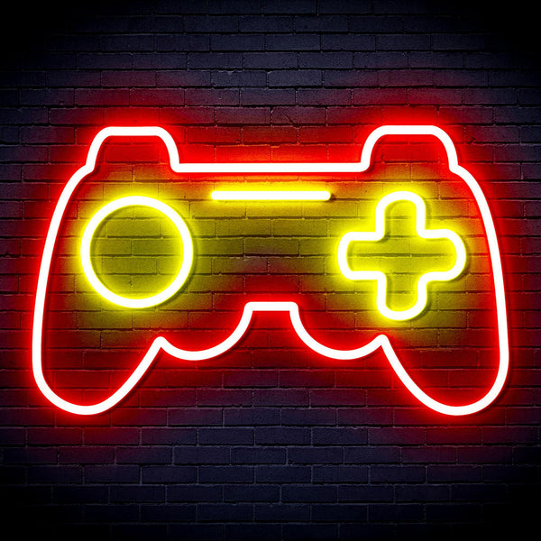 ADVPRO Game Pad Ultra-Bright LED Neon Sign fnu0308 - Red & Yellow