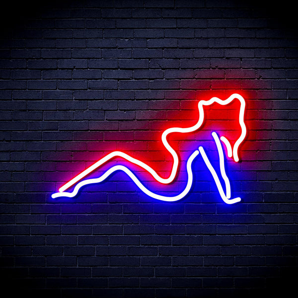 ADVPRO Sexy Lady Ultra-Bright LED Neon Sign fnu0309 - Red & Blue
