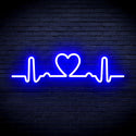 ADVPRO Electrocardiogram with Heart Ultra-Bright LED Neon Sign fnu0312 - Blue