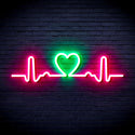 ADVPRO Electrocardiogram with Heart Ultra-Bright LED Neon Sign fnu0312 - Green & Pink