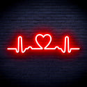 ADVPRO Electrocardiogram with Heart Ultra-Bright LED Neon Sign fnu0312 - Red