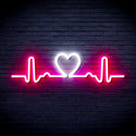 ADVPRO Electrocardiogram with Heart Ultra-Bright LED Neon Sign fnu0312 - White & Pink
