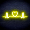 ADVPRO Electrocardiogram with Heart Ultra-Bright LED Neon Sign fnu0312 - Yellow