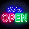 ADVPRO We 're OPEN Ultra-Bright LED Neon Sign fnu0313 - Multi-Color 8