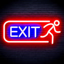 ADVPRO EXIT Sign Ultra-Bright LED Neon Sign fnu0317 - Blue & Red