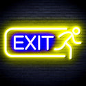 ADVPRO EXIT Sign Ultra-Bright LED Neon Sign fnu0317 - Blue & Yellow