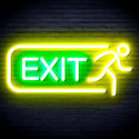 ADVPRO EXIT Sign Ultra-Bright LED Neon Sign fnu0317 - Green & Yellow