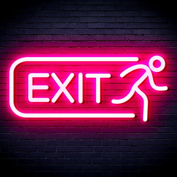ADVPRO EXIT Sign Ultra-Bright LED Neon Sign fnu0317 - Pink