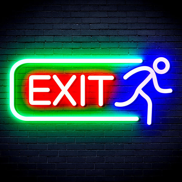 ADVPRO EXIT Sign Ultra-Bright LED Neon Sign fnu0317 - Multi-Color 2
