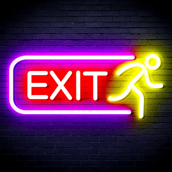 ADVPRO EXIT Sign Ultra-Bright LED Neon Sign fnu0317 - Multi-Color 7