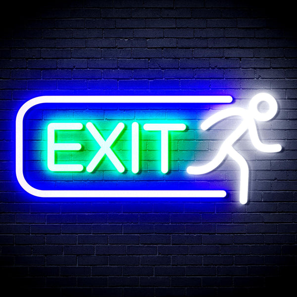 ADVPRO EXIT Sign Ultra-Bright LED Neon Sign fnu0317 - Multi-Color 9