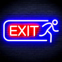 ADVPRO EXIT Sign Ultra-Bright LED Neon Sign fnu0317 - Red & Blue