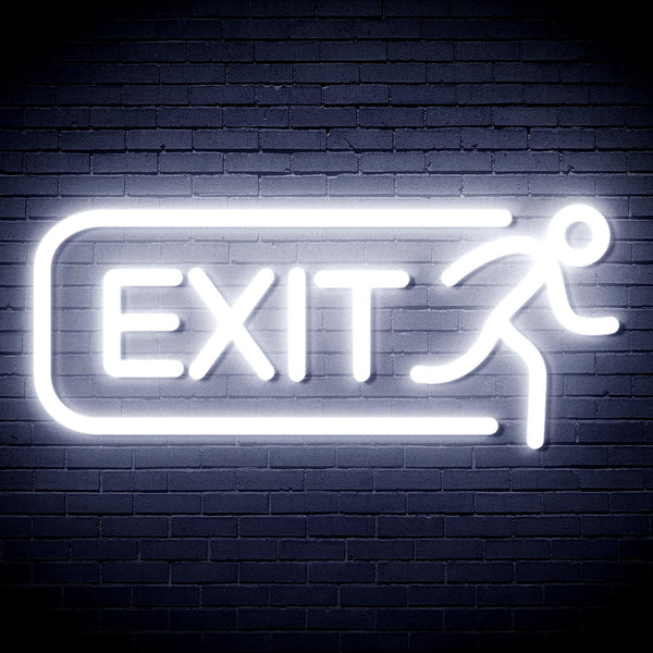ADVPRO EXIT Sign Ultra-Bright LED Neon Sign fnu0317 - White