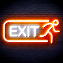 ADVPRO EXIT Sign Ultra-Bright LED Neon Sign fnu0317 - White & Orange
