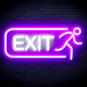 ADVPRO EXIT Sign Ultra-Bright LED Neon Sign fnu0317 - White & Purple