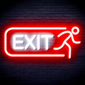 ADVPRO EXIT Sign Ultra-Bright LED Neon Sign fnu0317 - White & Red