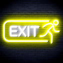 ADVPRO EXIT Sign Ultra-Bright LED Neon Sign fnu0317 - White & Yellow