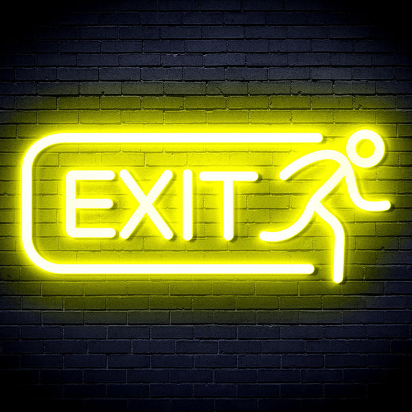 ADVPRO EXIT Sign Ultra-Bright LED Neon Sign fnu0317 - Yellow