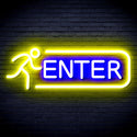 ADVPRO ENTER SIGN Ultra-Bright LED Neon Sign fnu0318 - Blue & Yellow