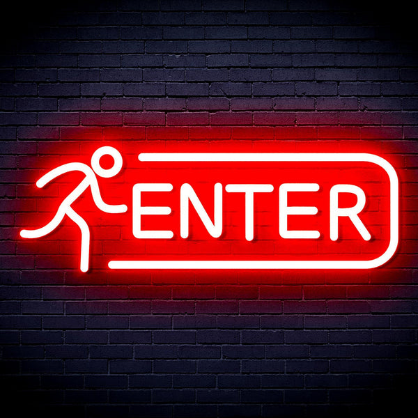 ADVPRO ENTER SIGN Ultra-Bright LED Neon Sign fnu0318 - Red