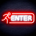 ADVPRO ENTER SIGN Ultra-Bright LED Neon Sign fnu0318 - White & Red