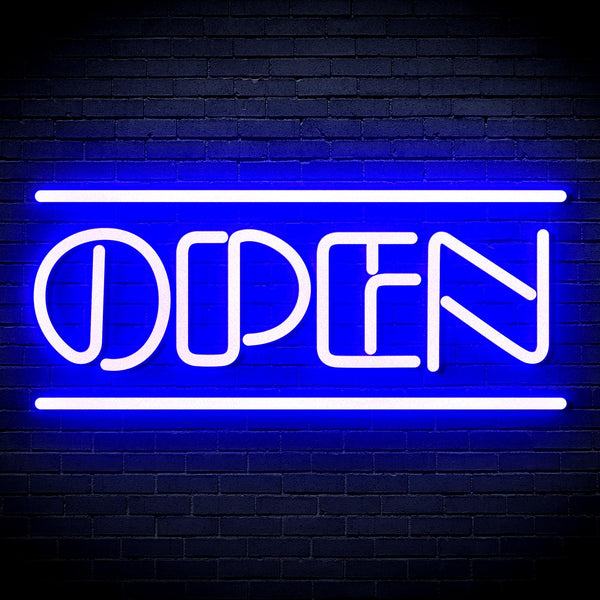 ADVPRO OPEN Sign Ultra-Bright LED Neon Sign fnu0319 - Blue