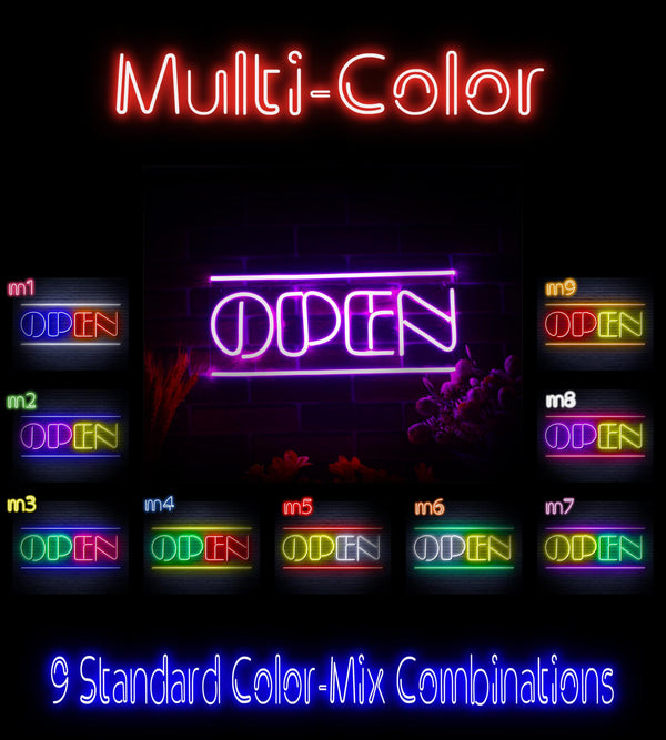 ADVPRO OPEN Sign Ultra-Bright LED Neon Sign fnu0319 - Multi-Color