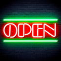 ADVPRO OPEN Sign Ultra-Bright LED Neon Sign fnu0319 - Green & Red