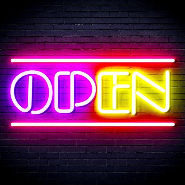 ADVPRO OPEN Sign Ultra-Bright LED Neon Sign fnu0319 - Multi-Color 8