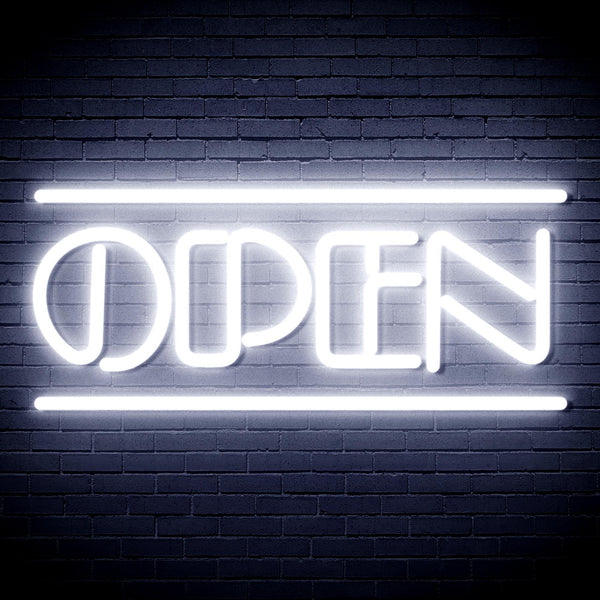 ADVPRO OPEN Sign Ultra-Bright LED Neon Sign fnu0319 - White