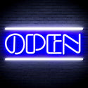 ADVPRO OPEN Sign Ultra-Bright LED Neon Sign fnu0319 - White & Blue