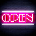 ADVPRO OPEN Sign Ultra-Bright LED Neon Sign fnu0319 - White & Pink