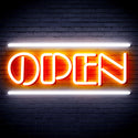 ADVPRO OPEN Sign Ultra-Bright LED Neon Sign fnu0319 - White & Orange